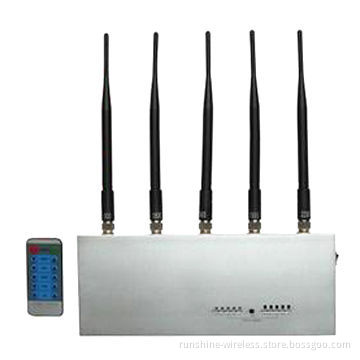 5-band Jammer Breaker with 5W Power, CDMA/GSM/DCS/TD-SCDMA 3G Powerful Remote Mobile Phone Signal